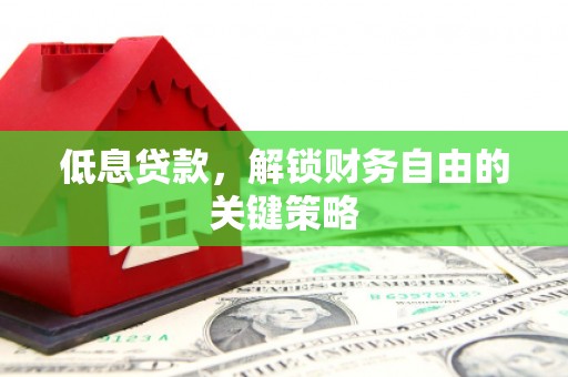 桃城低息贷款，解锁财务自由的关键策略