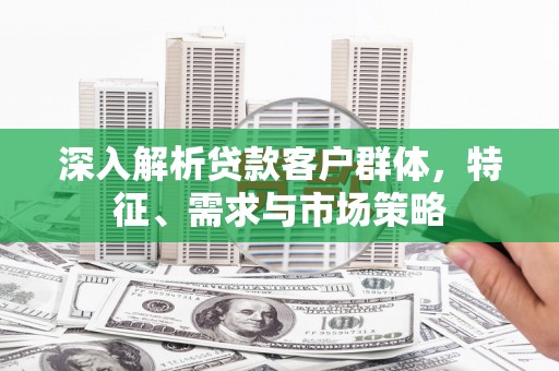 桃城深入解析贷款客户群体，特征、需求与市场策略