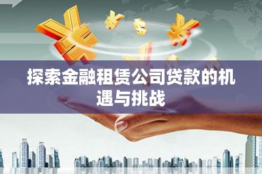 桃城探索金融租赁公司贷款的机遇与挑战