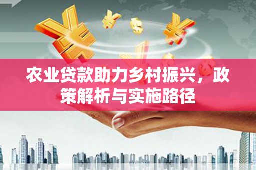 桃城农业贷款助力乡村振兴，政策解析与实施路径