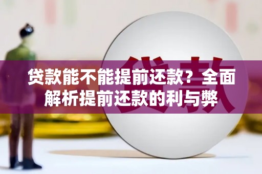 桃城贷款能不能提前还款？全面解析提前还款的利与弊
