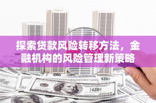 桃城探索贷款风险转移方法，金融机构的风险管理新策略