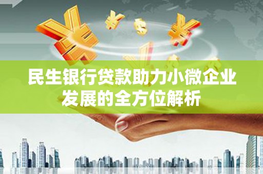 桃城民生银行贷款助力小微企业发展的全方位解析