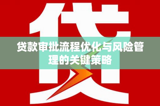 桃城贷款审批流程优化与风险管理的关键策略