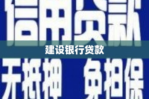 桃城建设银行贷款