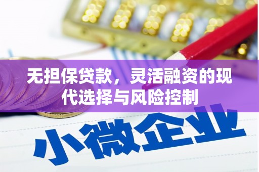 桃城无担保贷款，灵活融资的现代选择与风险控制