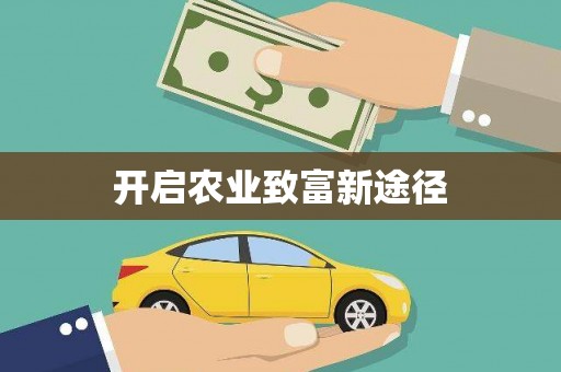 桃城开启农业致富新途径