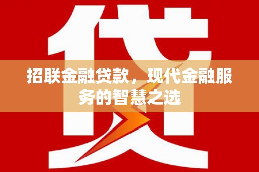 桃城招联金融贷款，现代金融服务的智慧之选