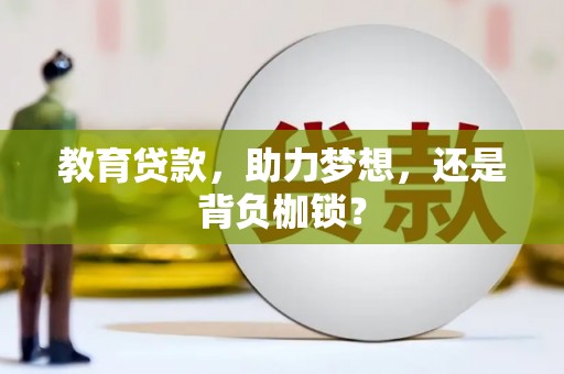 桃城教育贷款，助力梦想，还是背负枷锁？