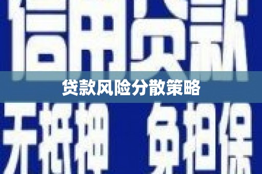 桃城贷款风险分散策略