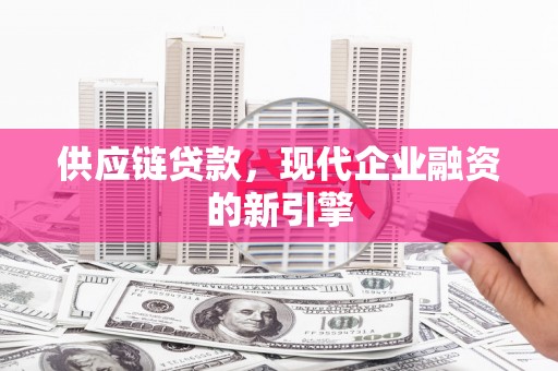 桃城供应链贷款，现代企业融资的新引擎