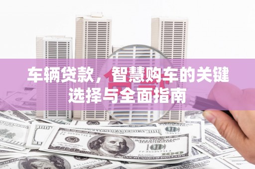 桃城车辆贷款，智慧购车的关键选择与全面指南