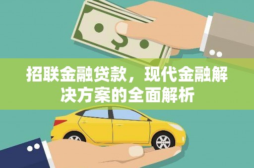 桃城招联金融贷款，现代金融解决方案的全面解析