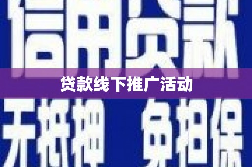 桃城贷款线下推广活动