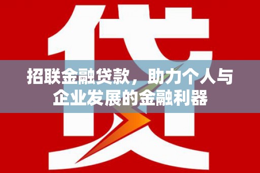 桃城招联金融贷款，助力个人与企业发展的金融利器