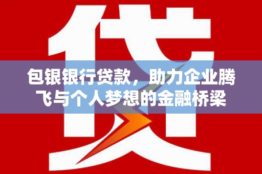 桃城包银银行贷款，助力企业腾飞与个人梦想的金融桥梁