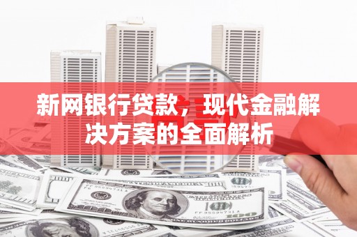 桃城新网银行贷款，现代金融解决方案的全面解析