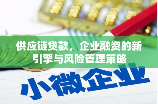 桃城供应链贷款，企业融资的新引擎与风险管理策略