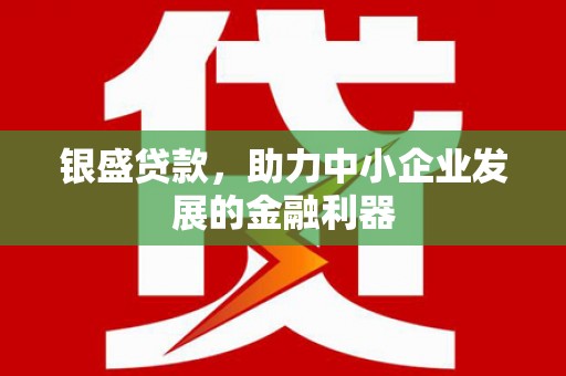桃城银盛贷款，助力中小企业发展的金融利器