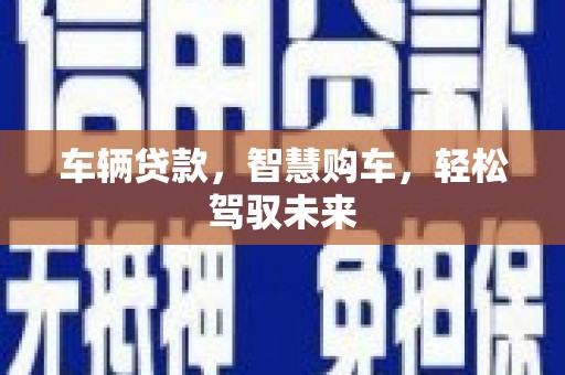 桃城车辆贷款，智慧购车，轻松驾驭未来