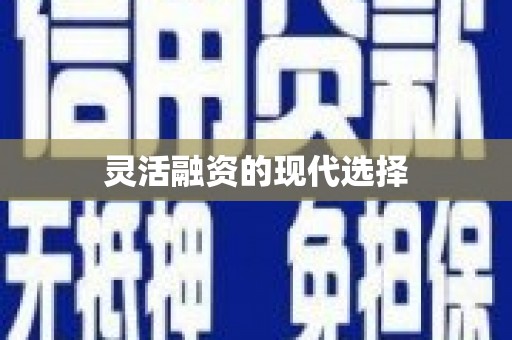桃城灵活融资的现代选择