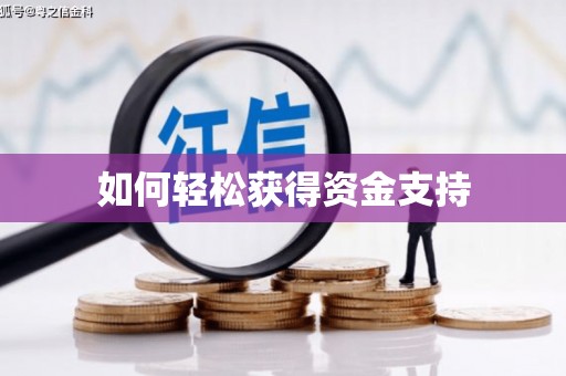 桃城如何轻松获得资金支持