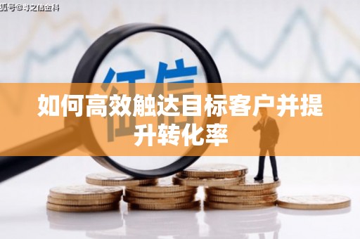 桃城如何高效触达目标客户并提升转化率
